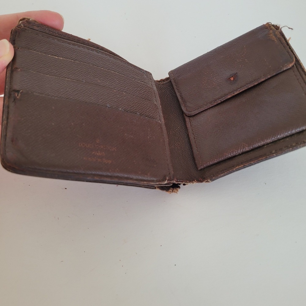 Louis Vuitton Damier Ebene Compact Wallet CA0064 Brown Checkered Bifold Spain - Picture 3 of 12